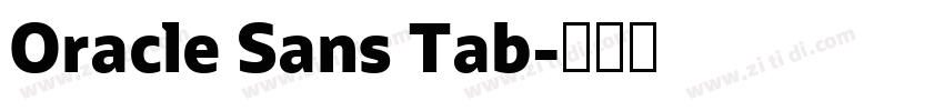 Oracle Sans Tab字体转换